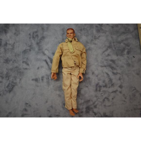 Vintage 1996 Hasbro GI Joe Boy Doll Action Figure Outfit Jointed Beige Outfit - Picture 3 of 16